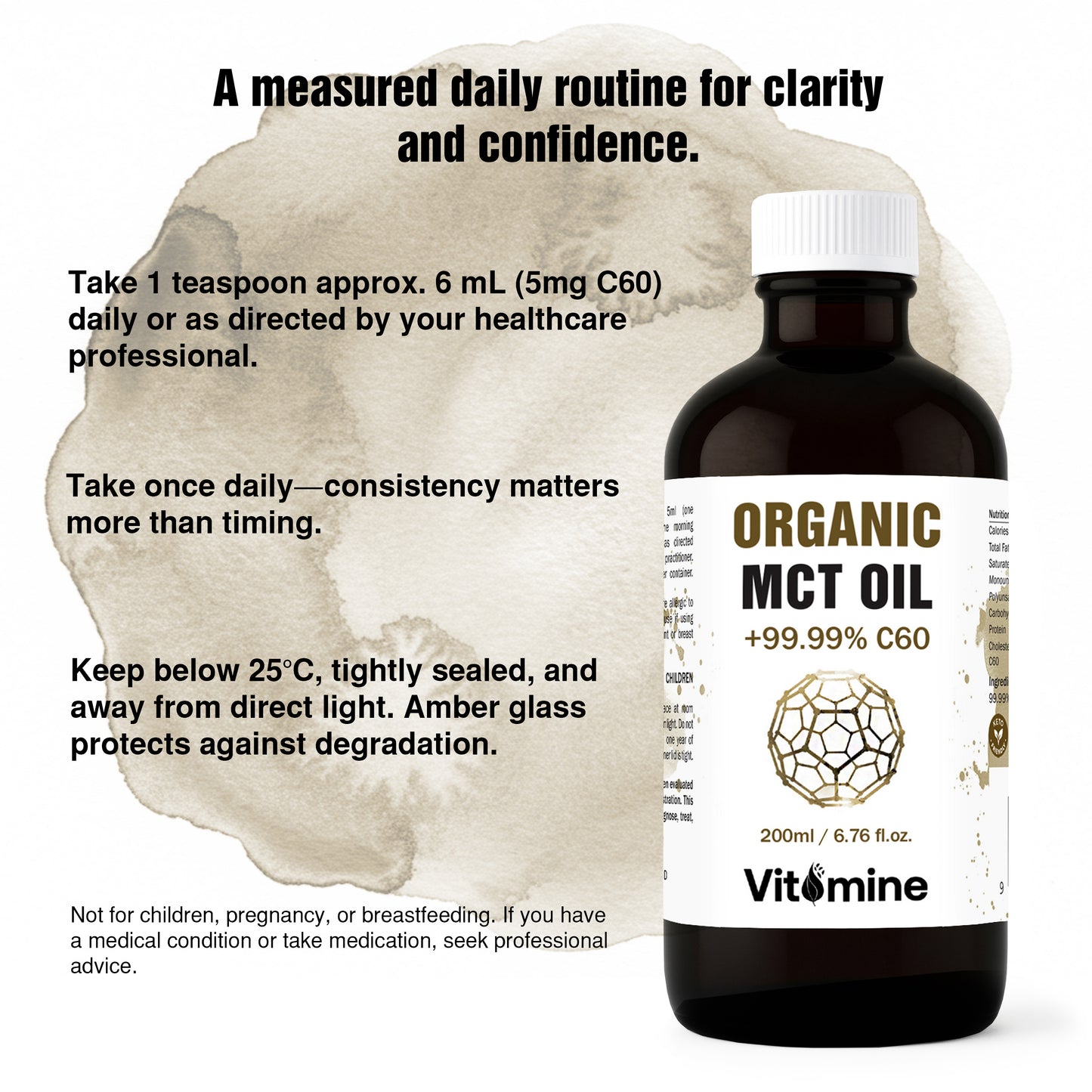 C60 Fullerene MCT Oil (0.88 mg/mL, 200 mL)