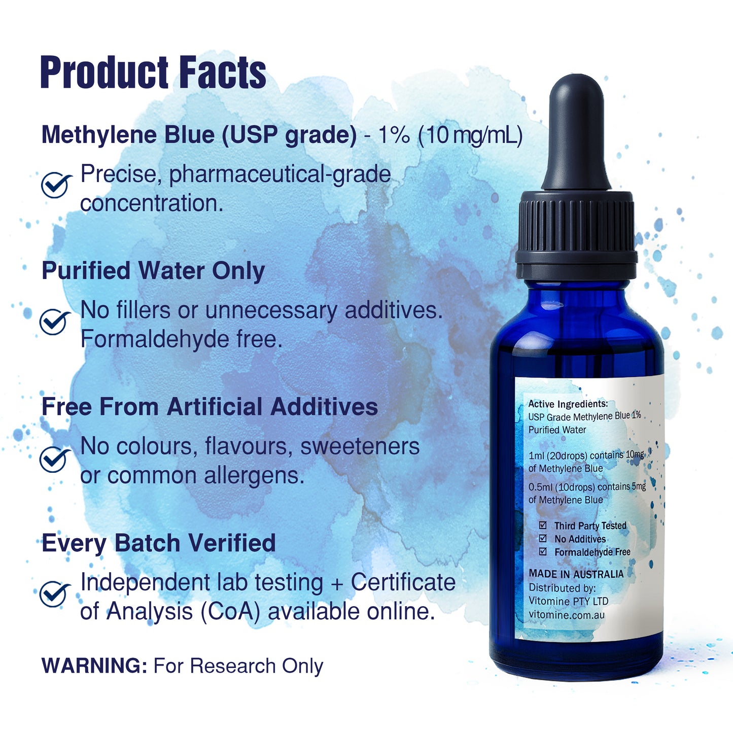 Methylene Blue 1% Solution (50mL)