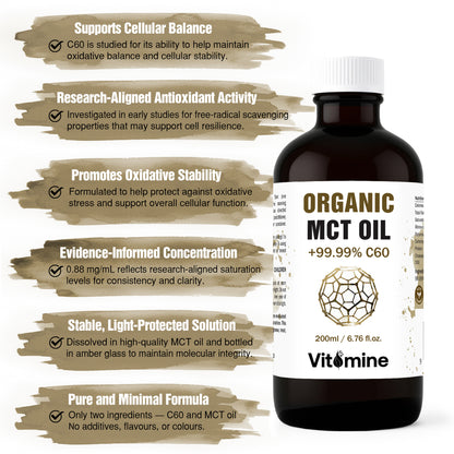 C60 Fullerene MCT Oil (0.88 mg/mL, 200 mL)
