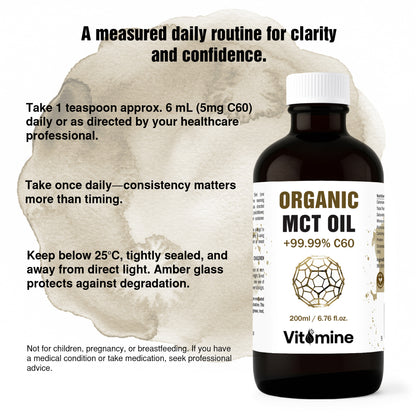 C60 Fullerene MCT Oil (0.88 mg/mL, 200 mL)
